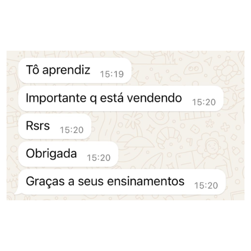 Depoimento recebido por WhatsApp